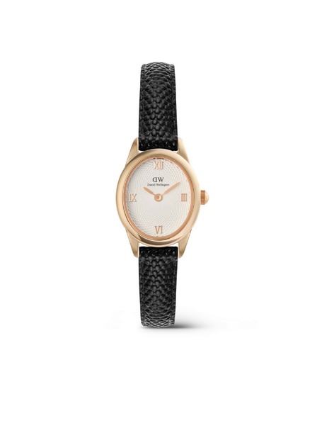 Daniel Wellington Ženski ročni ure Daniel Wellington Ophelia Mini Lizard Guilloché usnjene DW00100893