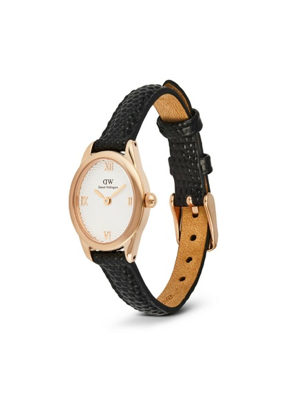 Daniel Wellington Ženski ročni ure Daniel Wellington Ophelia Mini Lizard Guilloché usnjene DW00100893