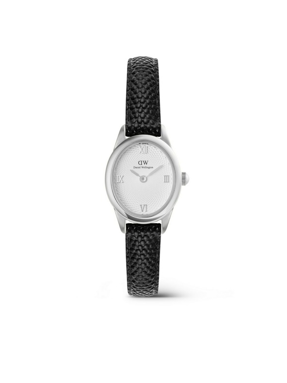 Daniel Wellington Ženski ročni ure Daniel Wellington Ophelia Mini Lizard Guilloché usnjene DW00100887