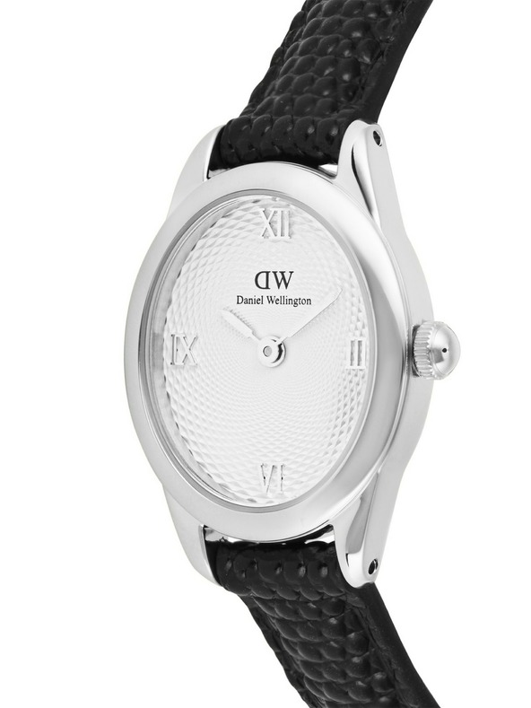 Daniel Wellington Ženski ročni ure Daniel Wellington Ophelia Mini Lizard Guilloché usnjene DW00100887