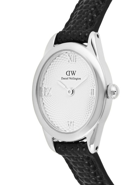 Daniel Wellington Ženski ročni ure Daniel Wellington Ophelia Mini Lizard Guilloché usnjene DW00100887