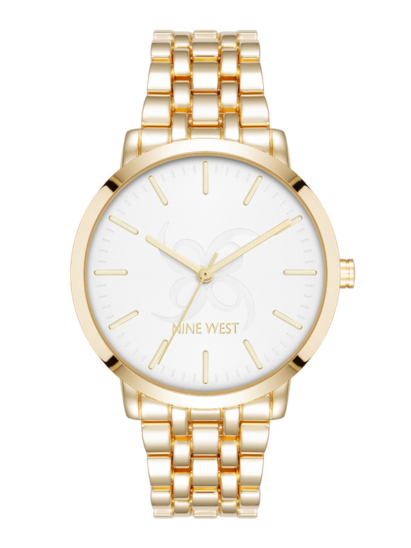 Nine West	 Ženskie okrogle ure Nine West NW/3060SVGB
