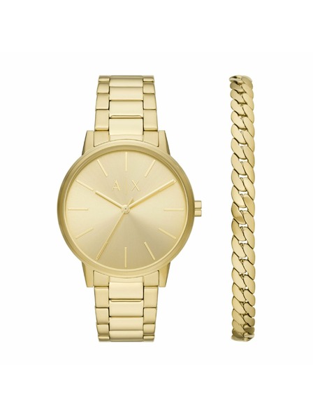 Armani Exchange Moški darilni set ure in naramka Armani Exchange Cayde AX7144SET