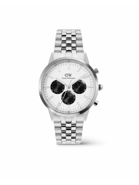 Daniel Wellington Moške ure Daniel Wellington Iconic Chronograph Arch 5-Link Panda DW00100872
