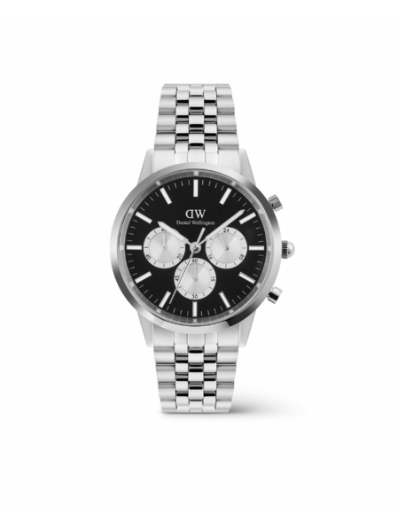 Daniel Wellington Moške ure Daniel Wellington Iconic Chronograph Arch 5-Link Panda DW00100873