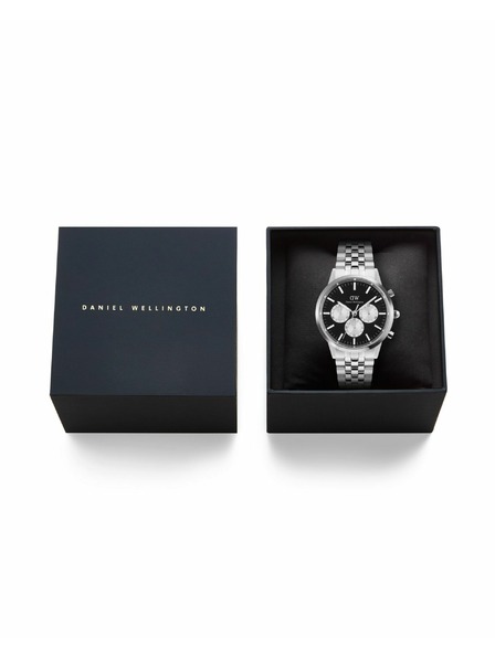Daniel Wellington Moške ure Daniel Wellington Iconic Chronograph Arch 5-Link Panda DW00100873