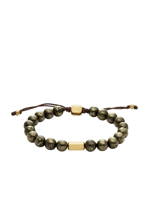 Fossil Fossil moški naramek s kroglicami pirit JF04820710