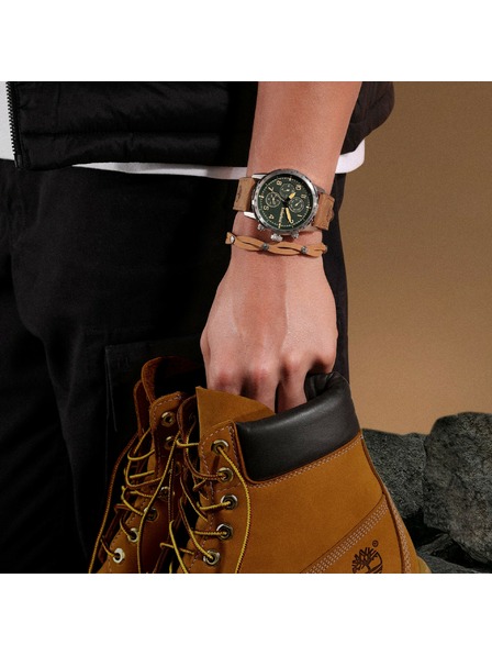 Timberland Timberland moški usnjeni naramek svetlo rjav TDAGB0002601