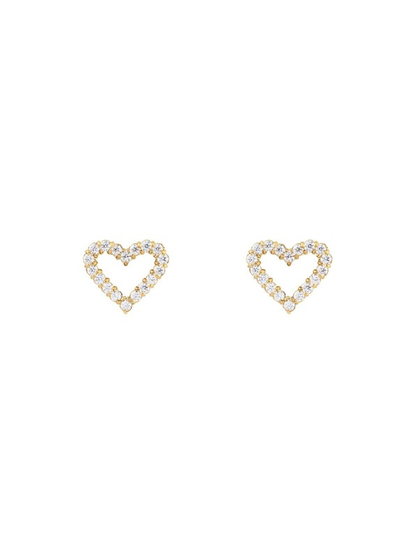 Daniel Wellington Ženski jekleni uhani Daniel Wellington Mirelle Heart DW00401608