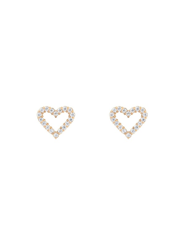 Daniel Wellington Ženski jekleni uhani Daniel Wellington Mirelle Heart DW00401609