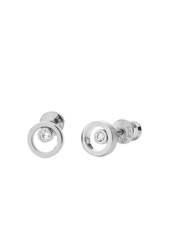 Skagen Ženske jeklene uhane Skagen Linje SKJ0836040