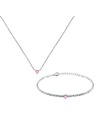 La Petite Story Darilni set srebrne zapestnice in ogrlice La Petite Story LPS20AWV03