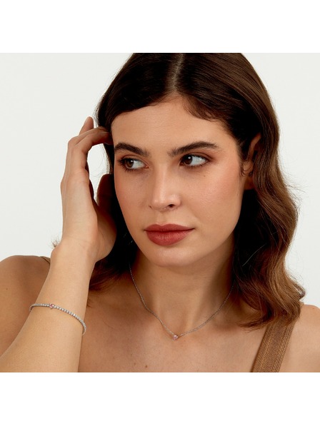 La Petite Story Darilni set srebrne zapestnice in ogrlice La Petite Story LPS20AWV03