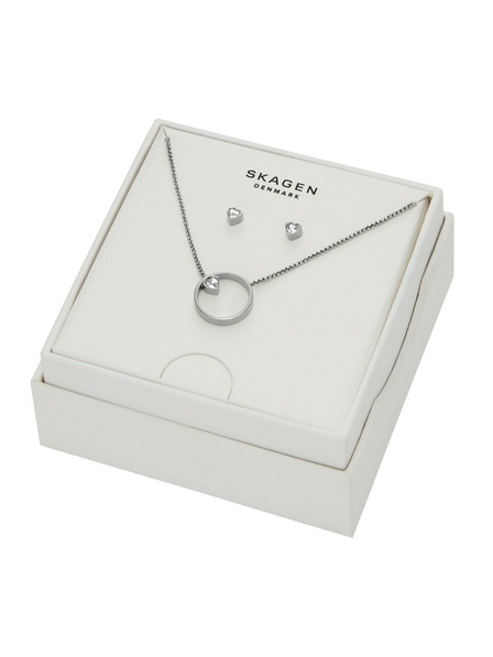 Skagen Ženski darilni set jeklenih nakit Skagen SKJB1016SET