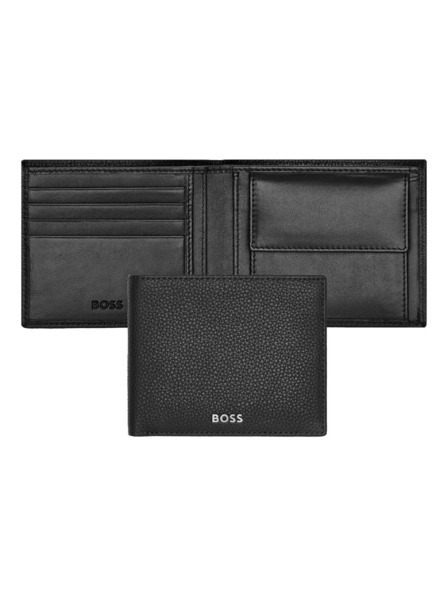 Hugo Boss Moška črna usnjana denarnica Hugo Boss Classic HLM416A