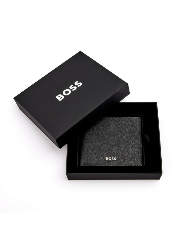 Hugo Boss Moška črna usnjana denarnica Hugo Boss Classic HLW416A