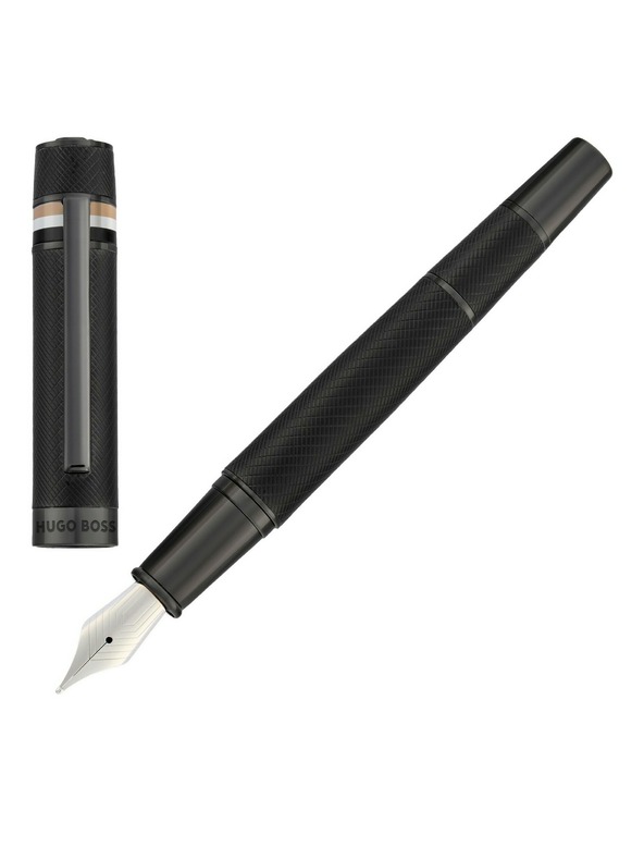 Hugo Boss HUGO BOSS Nalivno pero Iconic v črni barvi HSF5212A