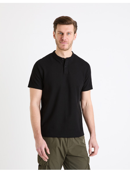 Celio Črna moška osnovna polo majica Celio Gesohel