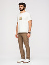 Ombre Clothing Moške hlače REGULAR s tovornjacnimi žepi - olivna barva V2 P1515 Ombre Clothing