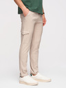 Ombre Clothing Moške hlače REGULAR s tovornjacnimi žepi - bež V3 P1515 Ombre Clothing