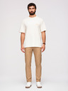 Ombre Clothing Moške hlače REGULAR s tovornjacnimi žepi - svetlo rjave V4 P1515 Ombre Clothing
