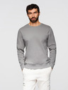Ombre Clothing Moška jopa BASIC z okroglim izrezom - siva Ombre Clothing