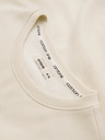 Ombre Clothing Moška jopa BASIC z okroglim izrezom - kremna Ombre Clothing