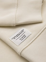Ombre Clothing Moška jopa BASIC z okroglim izrezom - kremna Ombre Clothing