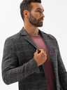 Ombre Clothing Črni moški plašč C500