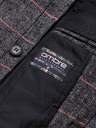 Ombre Clothing Črni moški plašč C500