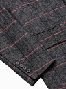Ombre Clothing Črni moški plašč C500