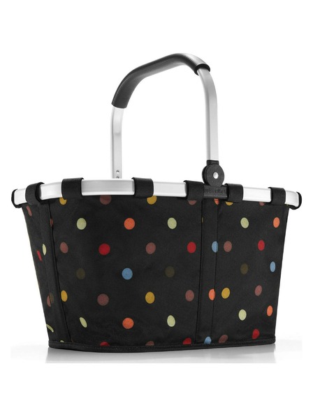 Reisenthel Črna pikčasta nakupovalna košara Reisenthel Carrybag