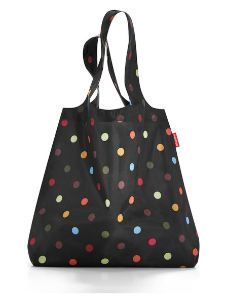 Reisenthel Črna pikčasta nakupovalna torba Reisenthel Mini Maxi Shopper