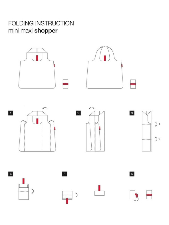 Reisenthel Črna pikčasta nakupovalna torba Reisenthel Mini Maxi Shopper