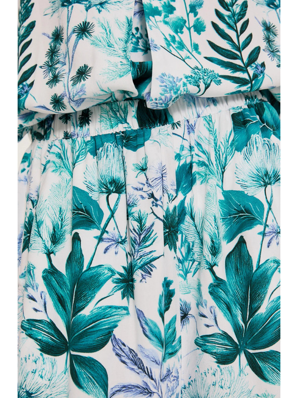 Moodo Svetle cvetne culotte hlace