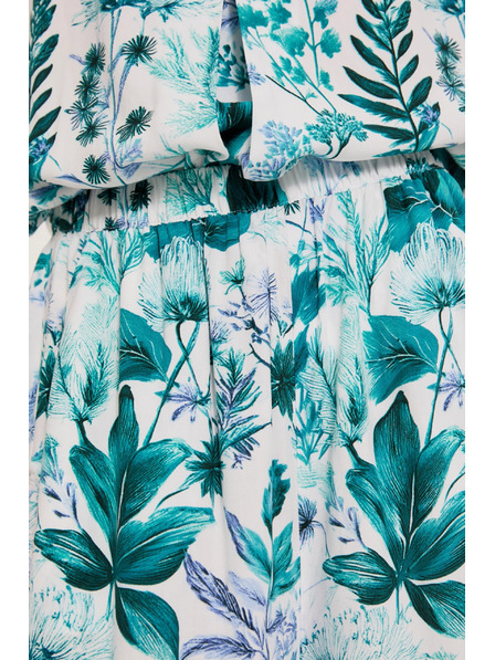 Moodo Svetle cvetne culotte hlace
