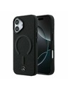 Mercedes Mercedes PU Leather 3D MagSafe Zadnji ovoj za iPhone 17 Black