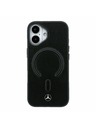 Mercedes Mercedes PU Leather 3D MagSafe Zadnji ovoj za iPhone 17 Black