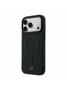 Mercedes Mercedes PU Leather 3D MagSafe Zadnji ovoj za iPhone 17 Pro Black