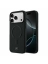 Mercedes Mercedes PU Leather 3D MagSafe Zadnji ovoj za iPhone 17 Pro Max Black