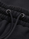 Ombre Clothing Moške trenirke JOGGER s kontrastnimi vstavkami in žepi na stegnih - črna V1 OM-PASK-0222 Ombre Clothing