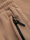 Ombre Clothing Moške trenirke JOGGER s žepi na stegnih in kontrastnimi vstavki - svetlo rjava V4 OM-PASK-0222 Ombre Clothing
