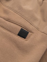 Ombre Clothing Moške trenirke JOGGER s žepi na stegnih in kontrastnimi vstavki - svetlo rjava V4 OM-PASK-0222 Ombre Clothing