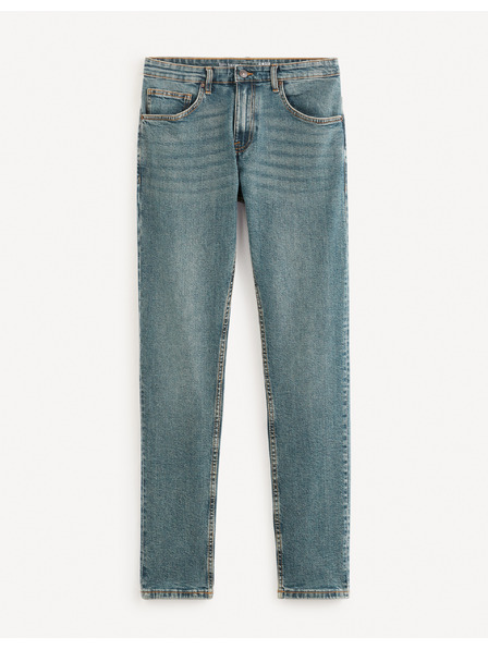 Celio Modre moške slim fit kavbojke Celio Fotaper