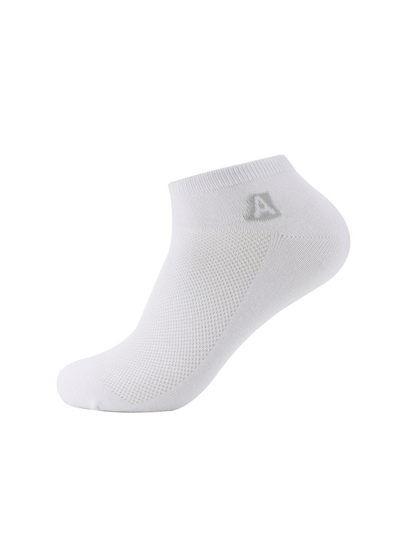 ALPINE PRO Unisex coolmax nogavice ALPINE PRO RED DEER bele barve