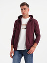 Ombre Clothing Moška bombažna jopa BASIC z zadrgo Ombre Clothing