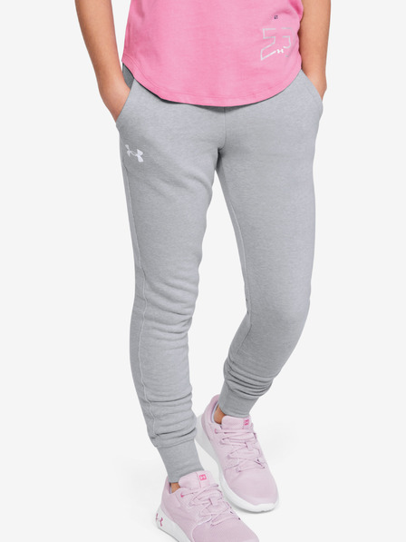 Under Armour Dekliške spodnji del trenirke Under Armour Rival Joggers-GRY