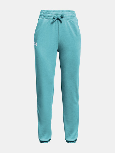 Under Armour Dekliške spodnji del trenirke Under Armour Rival Terry Taped Pant-BLK