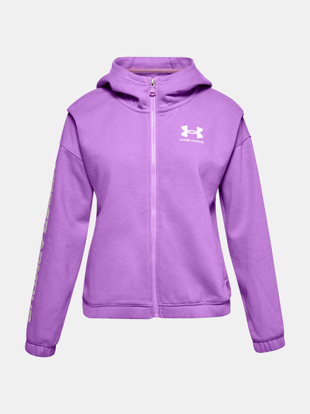 Under Armour Dekliški pulover Under Armour Rival Fleece FZ Hoodie-PPL
