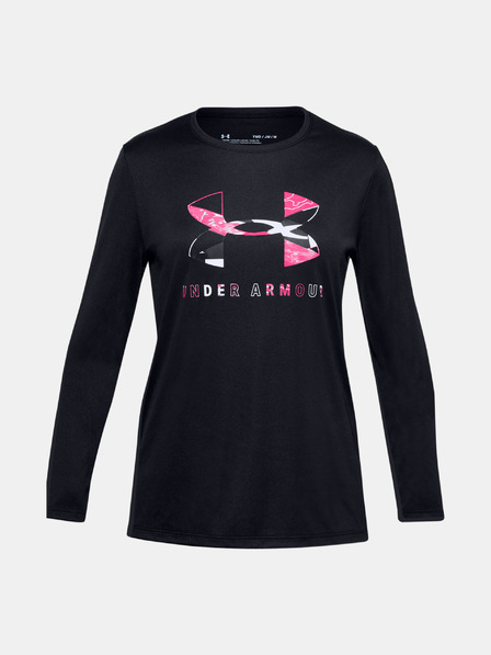 Under Armour Dekliška majica Under Armour Tech Graphic Big Logo LS T-Shirt-BLK